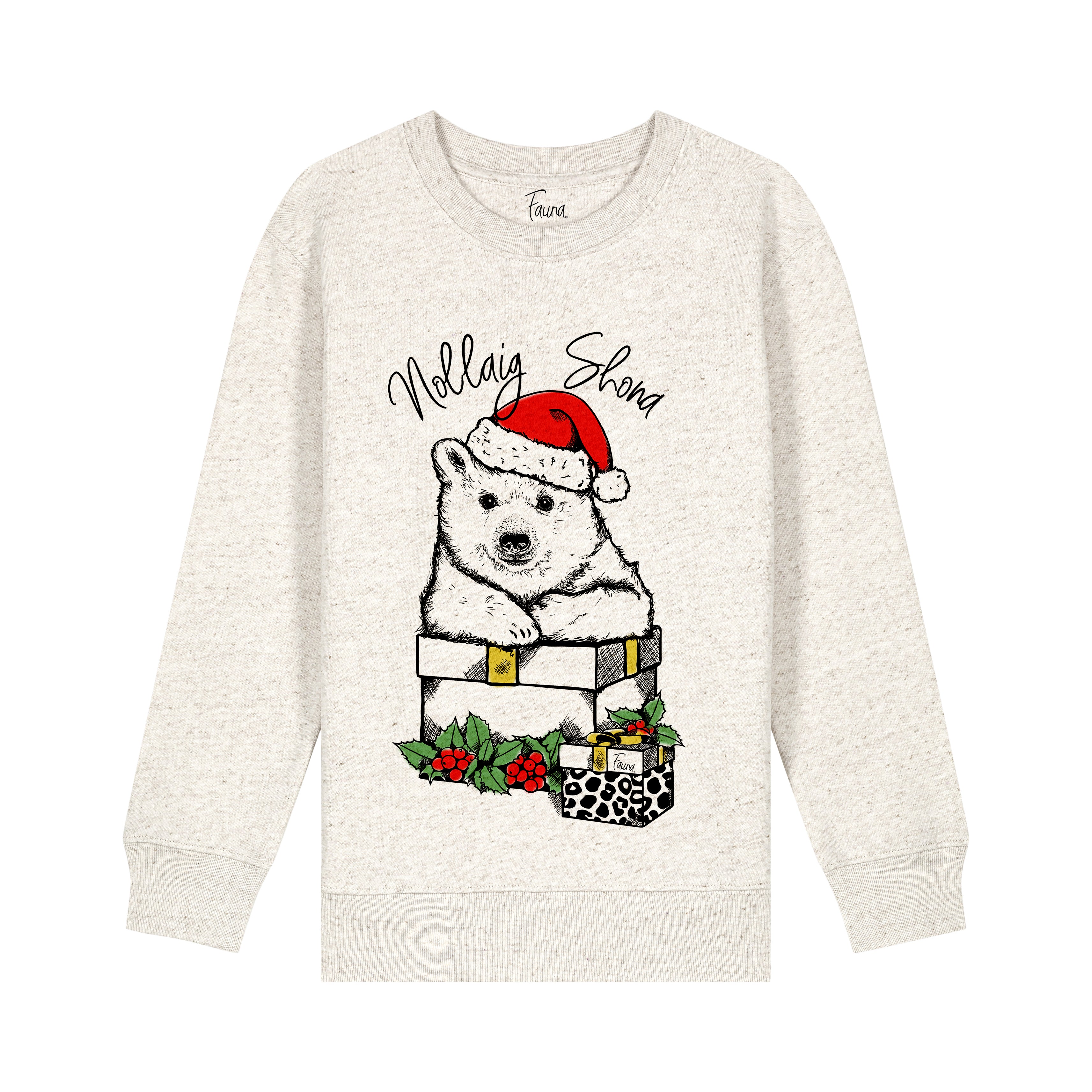 Kids Sweatshirt Christmas Polar Bear Fauna Kids – - Main Image