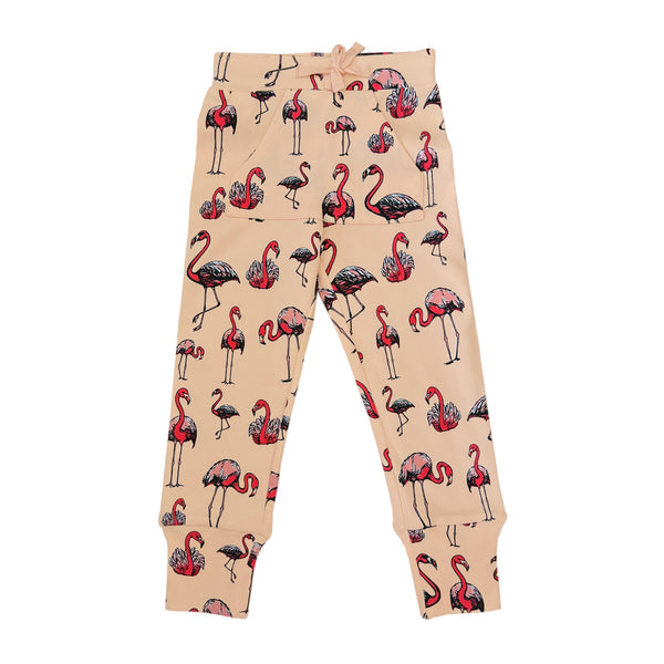Organic Cotton Slim Fit Jog Pants, Flamingo