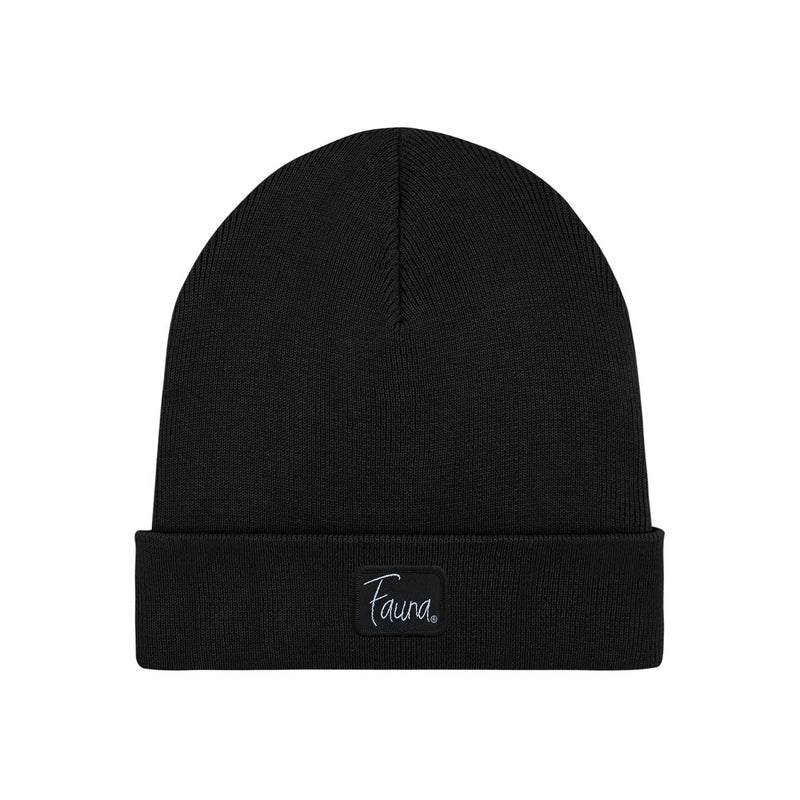 Fauna Logo Beanie Hat | Black