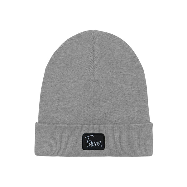 Fauna Logo Beanie Hat | Grey