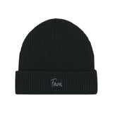 Fauna Logo Fisherman Beanie Hat | Black
