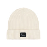 Fauna Logo Fisherman Beanie Hat | Cream
