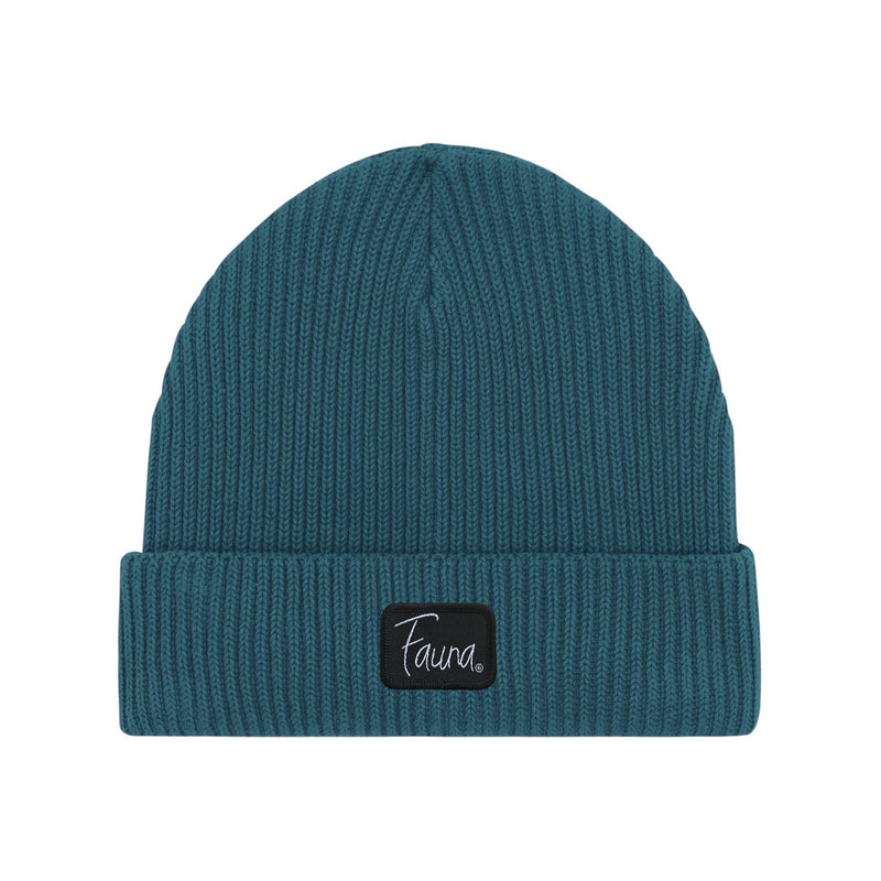 Fauna Logo Fisherman Beanie Hat | Stargazer Blue