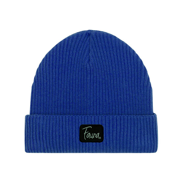 Fauna Logo Beanie Hat | Blue