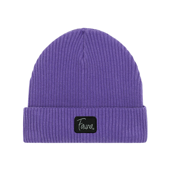 Fauna Logo Beanie Hat | Purple