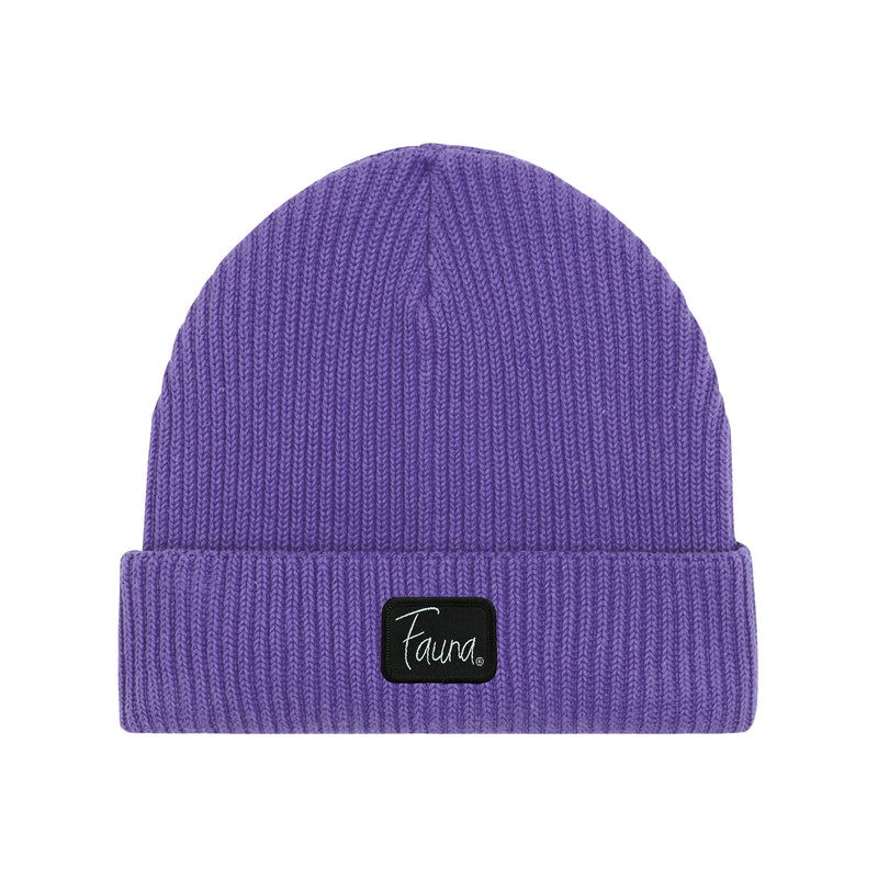 Fauna Logo Beanie Hat | Purple
