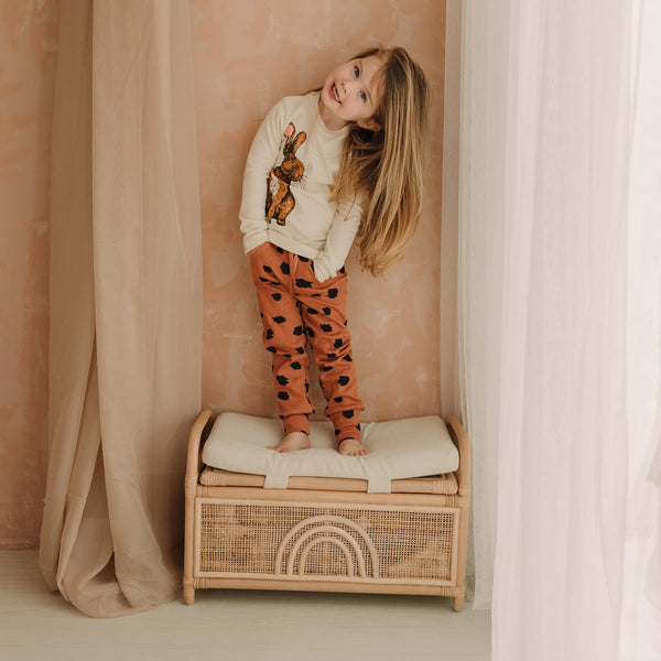 Fauna Kids Organic Cotton Slim Fit Jog Pants | Fia Bui