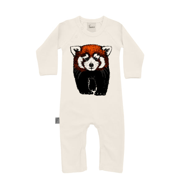 Organic Cotton Babygrow | Romper | Red Panda
