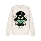 Organic Cotton Graphic Sweatshirt | Moonflower Oatmeal