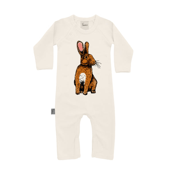 Organic Cotton Babygrow | Romper | Rabbit