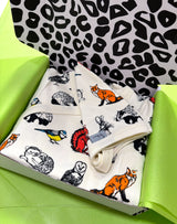 Baby Gift Box | Woodland Print Dress & Bonnet - fauna kids