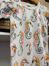 Organic Cotton Sleepsuit | seahorse