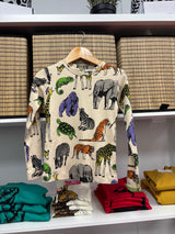 Organic Cotton Kids Long Sleeved Top | Safari