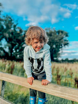 Kids Organic Cotton Hoodie | Badger Aloe Green Fauna Kids