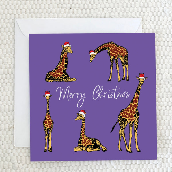 'Merry Christmas' Zebra Christmas Card