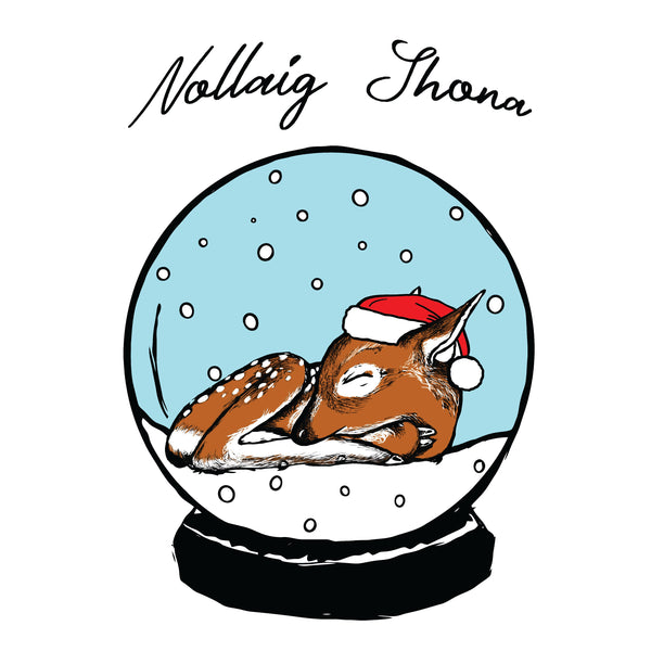 'Nollaig Shona' Fawn Christmas Card