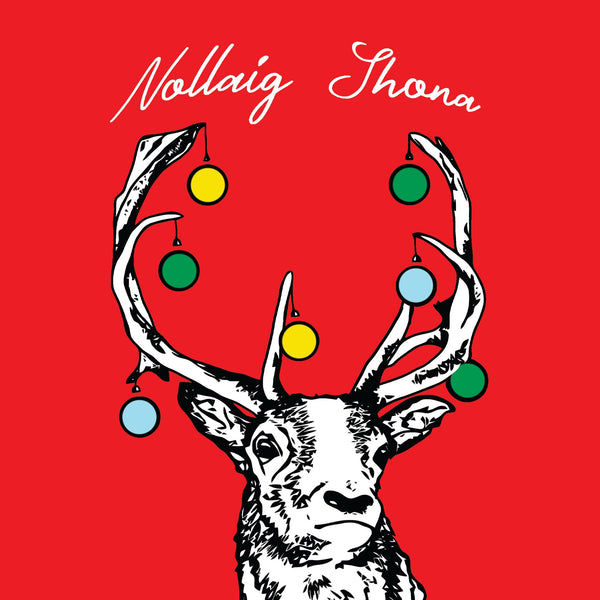 'Nollaig Shona' Reindeer Christmas Card