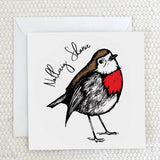 'Nollaig Shona' Robin Christmas Card
