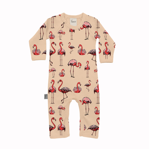 Organic Cotton Babygrow | Romper | Flamingo - fauna kids