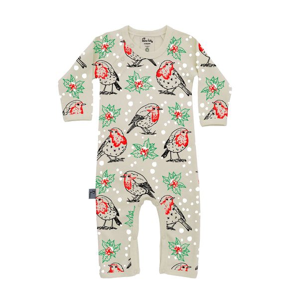Babygrow en coton biologique | Barboteuse | Hibou
