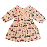 Organic Cotton Dress For Kids | Flamingo Print