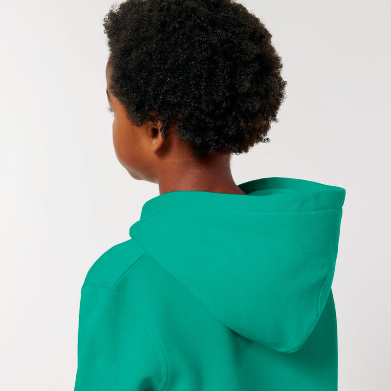 Organic Cotton Kids Hoodie | Tiger on College Green - Fauna Kids