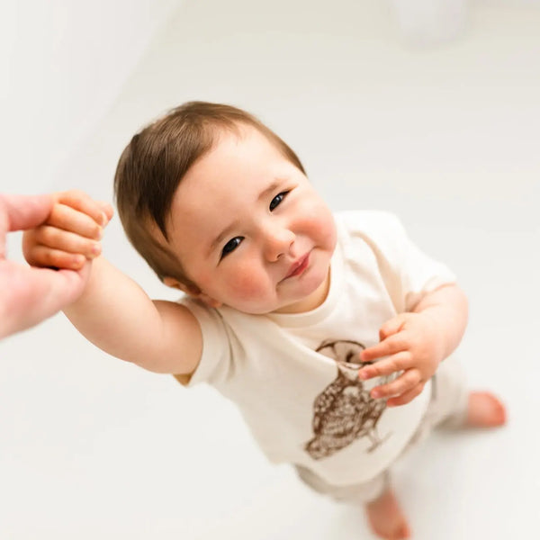 Organic Cotton Kids T-Shirt | Natural Owl Fauna Kids