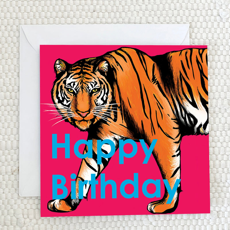 Tiger Birthday Card - fauna.ie