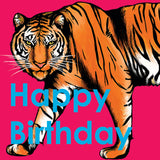 Tiger Birthday Card - fauna.ie