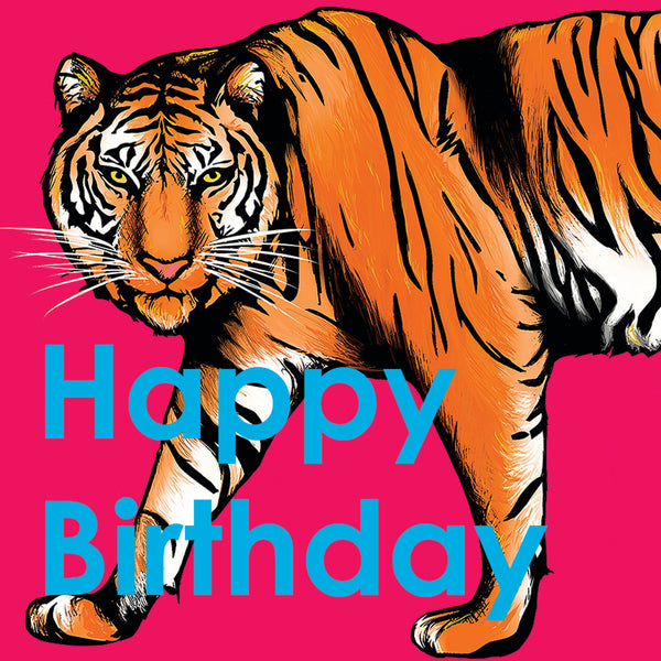 Tiger Birthday Card - fauna.ie