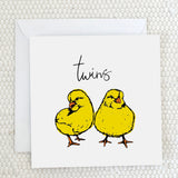 'Twins' Greeting Card - fauna.ie