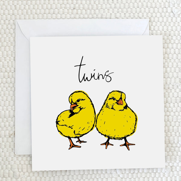 'Twins' Greeting Card - fauna.ie