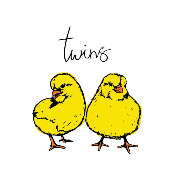 'Twins' Greeting Card - fauna.ie