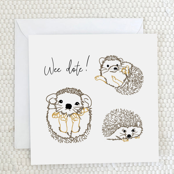 'Wee Dote' Greeting Card - fauna.ie