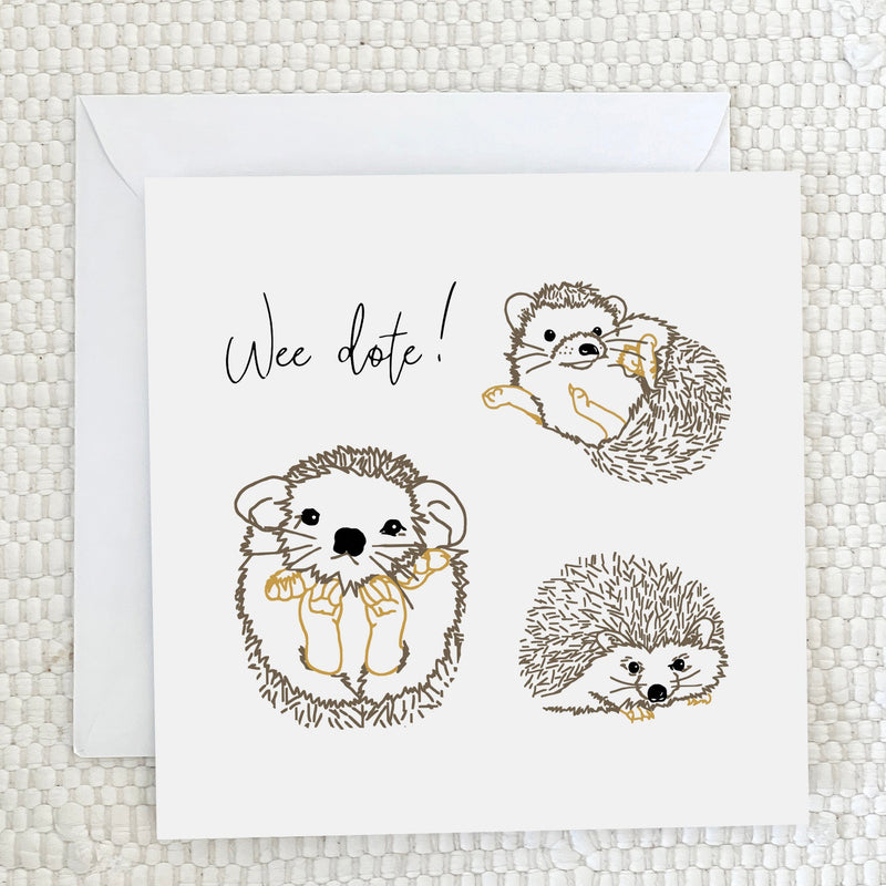 'Wee Dote' Greeting Card - fauna.ie