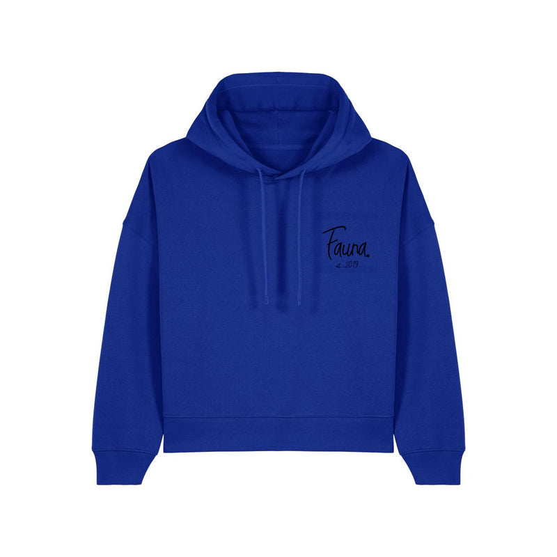 Women's Hoodie | Panther on Blue - fauna.ie