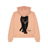 Women's Hoodie | Panther on peach - fauna.ie