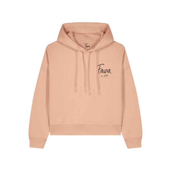Women's Hoodie | Panther on peach - fauna.ie