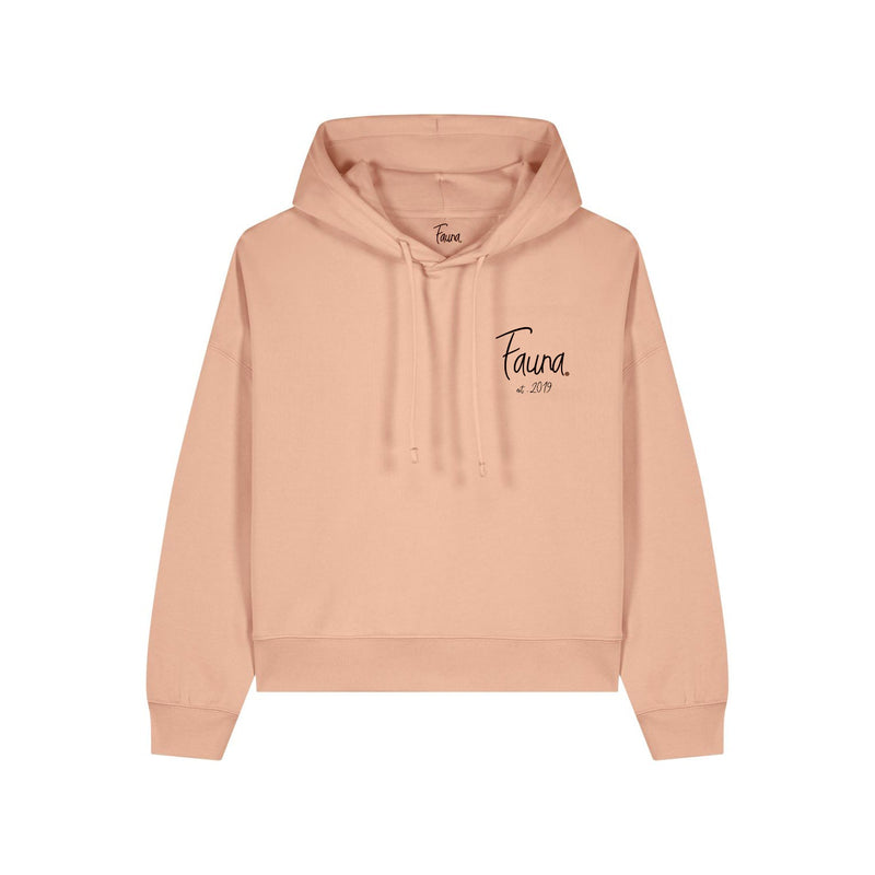 Women's Hoodie | Panther on peach - fauna.ie