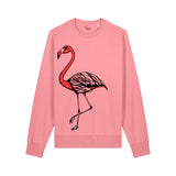Womens Graphic Sweatshirt | Flamingo Pink - fauna.ie