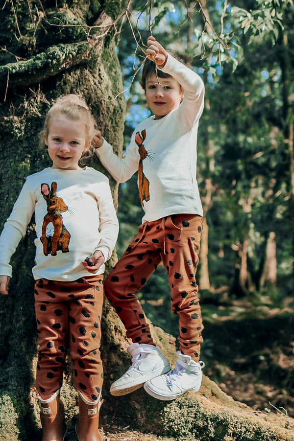 Fauna Kids Organic Cotton Slim Fit Jog Pants | Fia Bui