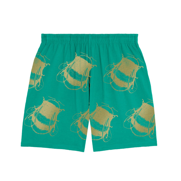 Unisex Jogger Shorts with handprinted bees