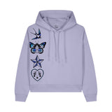 Women's Hoodie | Tattoo Motif Lilac