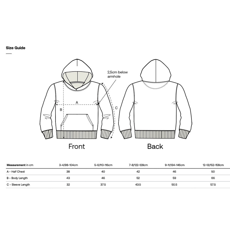 Kinder-Kapuzenpullover aus Bio-Baumwolle | Leopardenblau 