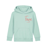 Organic Cotton Kids Hoodie | Lobster on Caribbean Blue | fauna.ie