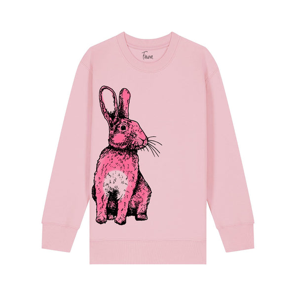 Kids Sweatshirt | Pink Rabbit