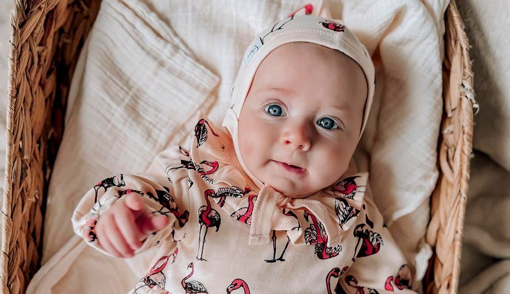 fauna kids baby dress and bonnet