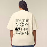 Oversized Unisex T-shirt Natural | Moon