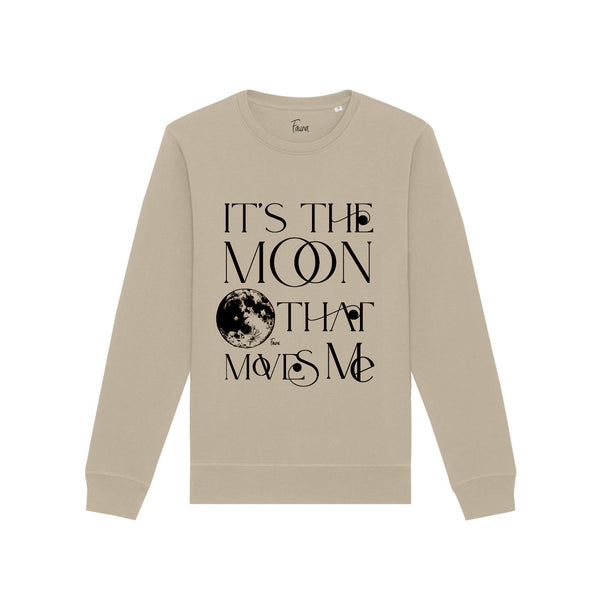 Unisex-Pfauenfeder-Sweatshirt aus Bio-Baumwolle | Silber auf Marineblau 