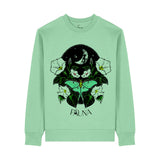 Organic Cotton Graphic Sweatshirt | Moonflower Jade